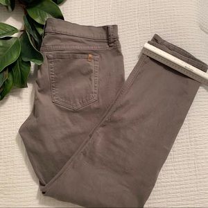 Well worn Joe’s Men’s light grey/green pant. W 38”
